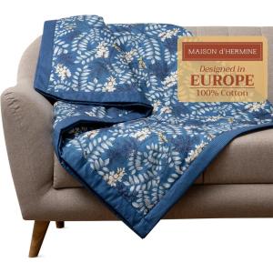 imageMaison d Hermine Throw Blanket Lightweight and Breathable Cotton Easter Throw Blanket for Couch Bed Sofa Girls Boys Women Men Gifts Travel Living Room Bedding 60quotx80quot Osaka29  Feuillage