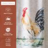 imageMaison d Hermine Cedrat 100 Cotton Set of 3 Kitchen Rod Pocket Window Curtain for Cafe  Kitchen  Bedroom  Home 2 Tiers 28quotX36quot and 1 Valance 56quotX18quot04  Campagne