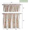 imageMaison d Hermine Cedrat 100 Cotton Set of 3 Kitchen Rod Pocket Window Curtain for Cafe  Kitchen  Bedroom  Home 2 Tiers 28quotX36quot and 1 Valance 56quotX18quot08  Colmar