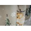 imageMaison d Hermine Cedrat 100 Cotton Set of 3 Kitchen Rod Pocket Window Curtain for Cafe  Kitchen  Bedroom  Home 2 Tiers 28quotX36quot and 1 Valance 56quotX18quot13  Deer in the Woods