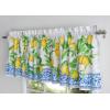 imageMaison d Hermine Cedrat 100 Cotton Set of 3 Kitchen Rod Pocket Window Curtain for Cafe  Kitchen  Bedroom  Home 2 Tiers 28quotX36quot and 1 Valance 56quotX18quot40  Cedrat
