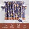 imageMaison d Hermine Cedrat 100 Cotton Set of 3 Kitchen Rod Pocket Window Curtain for Cafe  Kitchen  Bedroom  Home 2 Tiers 28quotX36quot and 1 Valance 56quotX18quot41  Kelim  Infinity
