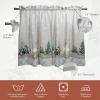 imageMaison d Hermine Cedrat 100 Cotton Set of 3 Kitchen Rod Pocket Window Curtain for Cafe  Kitchen  Bedroom  Home 2 Tiers 28quotX36quot and 1 Valance 56quotX18quot13  Deer in the Woods