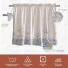 imageMaison d Hermine Cedrat 100 Cotton Set of 3 Kitchen Rod Pocket Window Curtain for Cafe  Kitchen  Bedroom  Home 2 Tiers 28quotX36quot and 1 Valance 56quotX18quot10  Faience