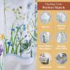imageMaison d Hermine Cedrat 100 Cotton Set of 3 Kitchen Rod Pocket Window Curtain for Cafe  Kitchen  Bedroom  Home 2 Tiers 28quotX36quot and 1 Valance 56quotX18quot01  Fleurs De Mai