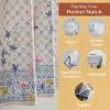 imageMaison d Hermine Cedrat 100 Cotton Set of 3 Kitchen Rod Pocket Window Curtain for Cafe  Kitchen  Bedroom  Home 2 Tiers 28quotX36quot and 1 Valance 56quotX18quot10  Faience