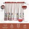 imageMaison d Hermine Cedrat 100 Cotton Set of 3 Kitchen Rod Pocket Window Curtain for Cafe  Kitchen  Bedroom  Home 2 Tiers 28quotX36quot and 1 Valance 56quotX18quot04  Campagne