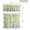 imageMaison d Hermine Cedrat 100 Cotton Set of 3 Kitchen Rod Pocket Window Curtain for Cafe  Kitchen  Bedroom  Home 2 Tiers 28quotX36quot and 1 Valance 56quotX18quot40  Cedrat