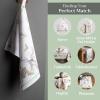 imageMaison d Hermine Kitchen Towel 100 Cotton Quick Dry Cleaning Dishtowel for Gifts Dining Home Wedding Banquet Buffet Kalahari  ThanksgivingChristmas Set of 310  Christmas Dew