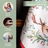 imageMaison d Hermine Kitchen Towel 100 Cotton Quick Dry Cleaning Dishtowel for Gifts Dining Home Wedding Banquet Buffet Kalahari  ThanksgivingChristmas Set of 301  Holly Time