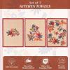 imageMaison d Hermine Kitchen Towel 100 Cotton Quick Dry Cleaning Dishtowel for Gifts Dining Home Wedding Banquet Buffet Kalahari  ThanksgivingChristmas Set of 321  Kalahari