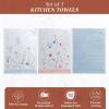 imageMaison d Hermine Kitchen Towel 100 Cotton Quick Dry Cleaning Dishtowel for Gifts Dining Home Wedding Banquet Buffet Kalahari  ThanksgivingChristmas Set of 306  Ice Florals