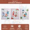 imageMaison d Hermine Kitchen Towel 100 Cotton Quick Dry Cleaning Dishtowel for Gifts Dining Home Wedding Banquet Buffet Kalahari  ThanksgivingChristmas Set of 308  Chromo