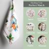 imageMaison d Hermine Kitchen Towel 100 Cotton Quick Dry Cleaning Dishtowel for Gifts Dining Home Wedding Banquet Buffet Kalahari  ThanksgivingChristmas Set of 308  Chromo