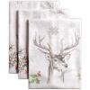 imageMaison d Hermine Kitchen Towel 100 Cotton Quick Dry Cleaning Dishtowel for Gifts Dining Home Wedding Banquet Buffet Kalahari ThanksgivingChristmas Set of 310 Christmas Dew