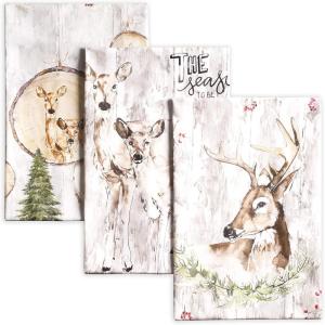 imageMaison d Hermine Kitchen Towel 100 Cotton Quick Dry Cleaning Dishtowel for Gifts Dining Home Wedding Banquet Buffet Kalahari  ThanksgivingChristmas Set of 311  Mountain Life