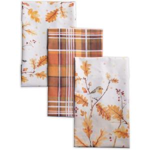 imageMaison d Hermine Kitchen Towel 100 Cotton Quick Dry Cleaning Dishtowel for Gifts Dining Home Wedding Banquet Buffet Kalahari  ThanksgivingChristmas Set of 314  Oak Leaves