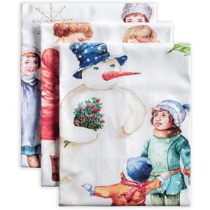 imageMaison d Hermine Kitchen Towel 100 Cotton Quick Dry Cleaning Dishtowel for Gifts Dining Home Wedding Banquet Buffet Kalahari  ThanksgivingChristmas Set of 308  Chromo