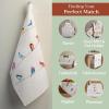 imageMaison dHermine Kitchen Towels 100 Cotton 2750quot x 20quot Cloth Dish Towels for Kitchen Absorbent for Home Dining Cocktail Parties  Easter Decorations SpringSummer Easter Dew Set of 301  Birdies on Wire