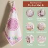 imageMaison dHermine Kitchen Towels 100 Cotton 2750quot x 20quot Cloth Dish Towels for Kitchen Absorbent for Home Dining Cocktail Parties  Easter Decorations SpringSummer Easter Dew Set of 312  Chardon