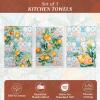 imageMaison dHermine Kitchen Towels 100 Cotton 2750quot x 20quot Cloth Dish Towels for Kitchen Absorbent for Home Dining Cocktail Parties  Easter Decorations SpringSummer Easter Dew Set of 313  Agrume