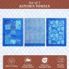 imageMaison dHermine Kitchen Towels 100 Cotton 2750quot x 20quot Cloth Dish Towels for Kitchen Absorbent for Home Dining Cocktail Parties  Easter Decorations SpringSummer Easter Dew Set of 327  Indigo Love