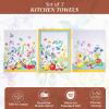 imageMaison dHermine Kitchen Towels 100 Cotton 2750quot x 20quot Cloth Dish Towels for Kitchen Absorbent for Home Dining Cocktail Parties  Easter Decorations SpringSummer Easter Dew Set of 324  Giverny
