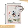 imageMaison dHermine Kitchen Towels 100 Cotton 2750quot x 20quot Cloth Dish Towels for Kitchen Absorbent for Home Dining Cocktail Parties  Easter Decorations SpringSummer Easter Dew Set of 306  Campagne  Basse Cour