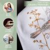 imageMaison dHermine Kitchen Towels 100 Cotton 2750quot x 20quot Cloth Dish Towels for Kitchen Absorbent for Home Dining Cocktail Parties  Easter Decorations SpringSummer Easter Dew Set of 326  Meadow Florals  Beige