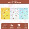 imageMaison dHermine Kitchen Towels 100 Cotton 2750quot x 20quot Cloth Dish Towels for Kitchen Absorbent for Home Dining Cocktail Parties  Easter Decorations SpringSummer Easter Dew Set of 317  Just Floral