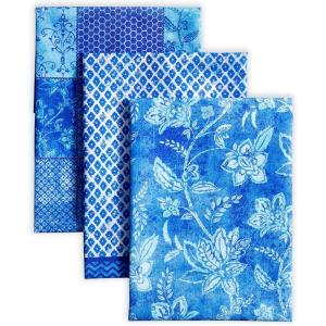 imageMaison dHermine Kitchen Towels 100 Cotton 2750quot x 20quot Cloth Dish Towels for Kitchen Absorbent for Home Dining Cocktail Parties  Easter Decorations SpringSummer Easter Dew Set of 327  Indigo Love