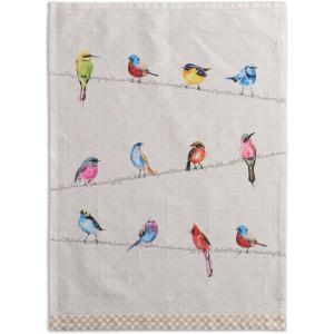 imageMaison dHermine Kitchen Towels 100 Cotton 2750quot x 20quot Cloth Dish Towels for Kitchen Absorbent for Home Dining Cocktail Parties  Easter Decorations SpringSummer Easter Dew Set of 301  Birdies on Wire