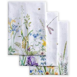 imageMaison dHermine Kitchen Towels 100 Cotton 2750quot x 20quot Cloth Dish Towels for Kitchen Absorbent for Home Dining Cocktail Parties  Easter Decorations SpringSummer Easter Dew Set of 305  Fleurs De Mai