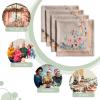 imageMaison dHermine Cloth Napkins 100 Cotton Everyday Set of 4 Dinner Napkins Cloth Washable Kitchen Party Wedding Restaurant Gifts for Mothers Day SpringSummer Luxury Loft  Peach 20quot x 20quot18  Ibiza  Beige