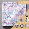 imageMaison dHermine Cloth Napkins 100 Cotton Everyday Set of 4 Dinner Napkins Cloth Washable Kitchen Party Wedding Restaurant Gifts for Mothers Day SpringSummer Luxury Loft  Peach 20quot x 20quot23  Indian Floral