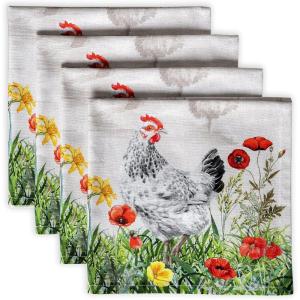 imageMaison dHermine Cloth Napkins 100 Cotton Everyday Set of 4 Dinner Napkins Cloth Washable Kitchen Party Wedding Restaurant Gifts for Mothers Day SpringSummer Luxury Loft  Peach 20quot x 20quot09  Basse Cour
