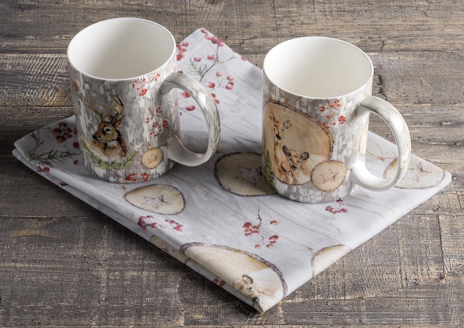 imageMaison d Hermine Coffee Mug with Handles Fine Bone China Pack of One Coffee Mug for Hot Beverages Cappuccino Latte Home Restaurant Perfect for Men ampamp Women Mountain Life  Chalet 15 Ounce1  Mountain Life