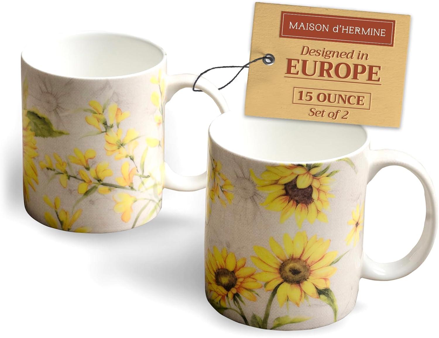 imageMaison d Hermine Coffee Mug with Handles Fine Bone China Pack of One Coffee Mug for Hot Beverages Cappuccino Latte Home Restaurant Perfect for Men ampamp Women Mountain Life  Chalet 15 Ounce10  Candice
