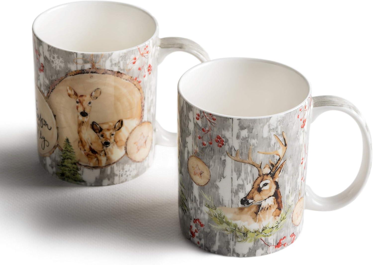 imageMaison d Hermine Coffee Mug with Handles Fine Bone China Pack of One Coffee Mug for Hot Beverages Cappuccino Latte Home Restaurant Perfect for Men ampamp Women Mountain Life  Chalet 15 Ounce1  Mountain Life