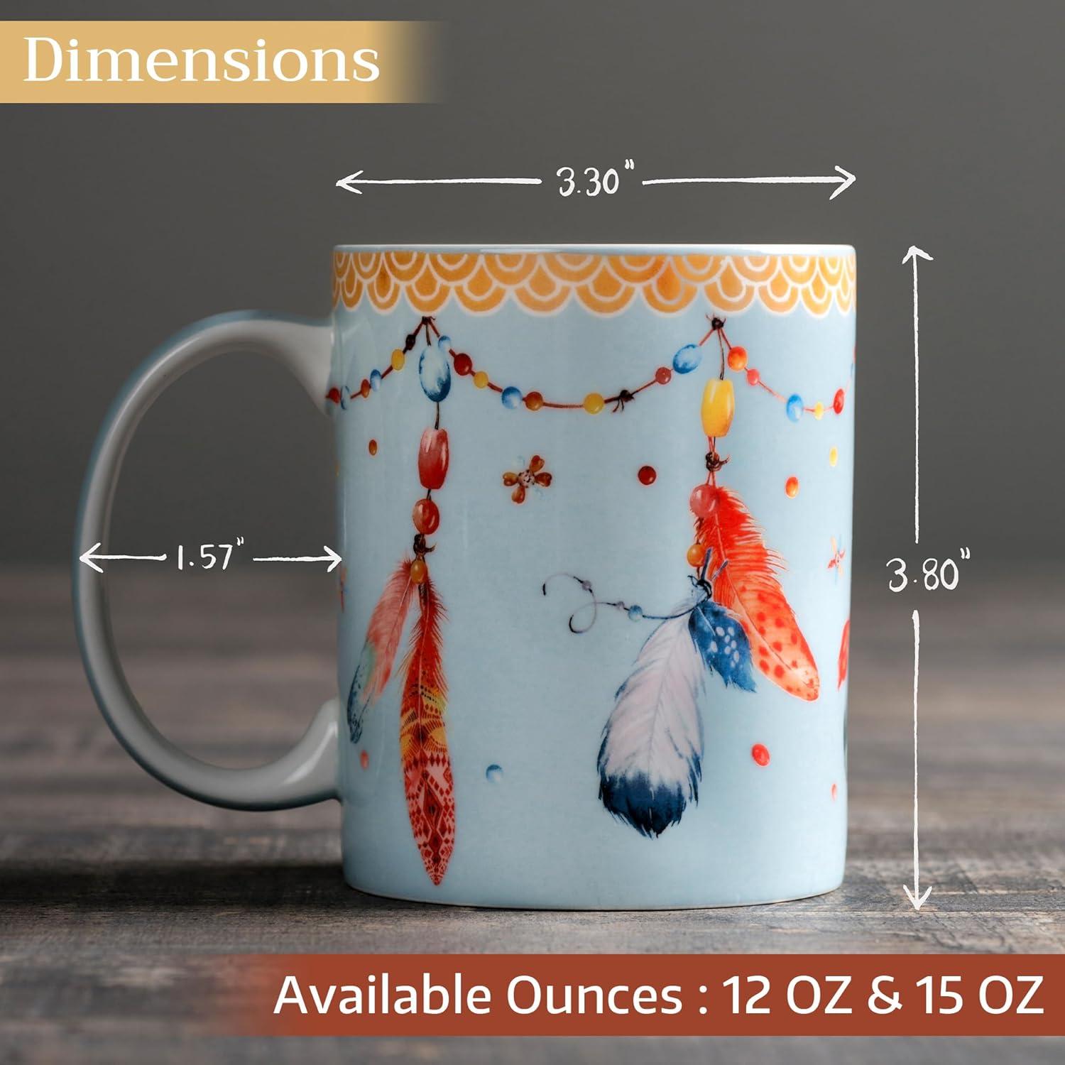 imageMaison d Hermine Coffee Mug with Handles Fine Bone China Pack of One Coffee Mug for Hot Beverages Cappuccino Latte Home Restaurant Perfect for Men ampamp Women Mountain Life  Chalet 15 Ounce4  Ibiza  Festival