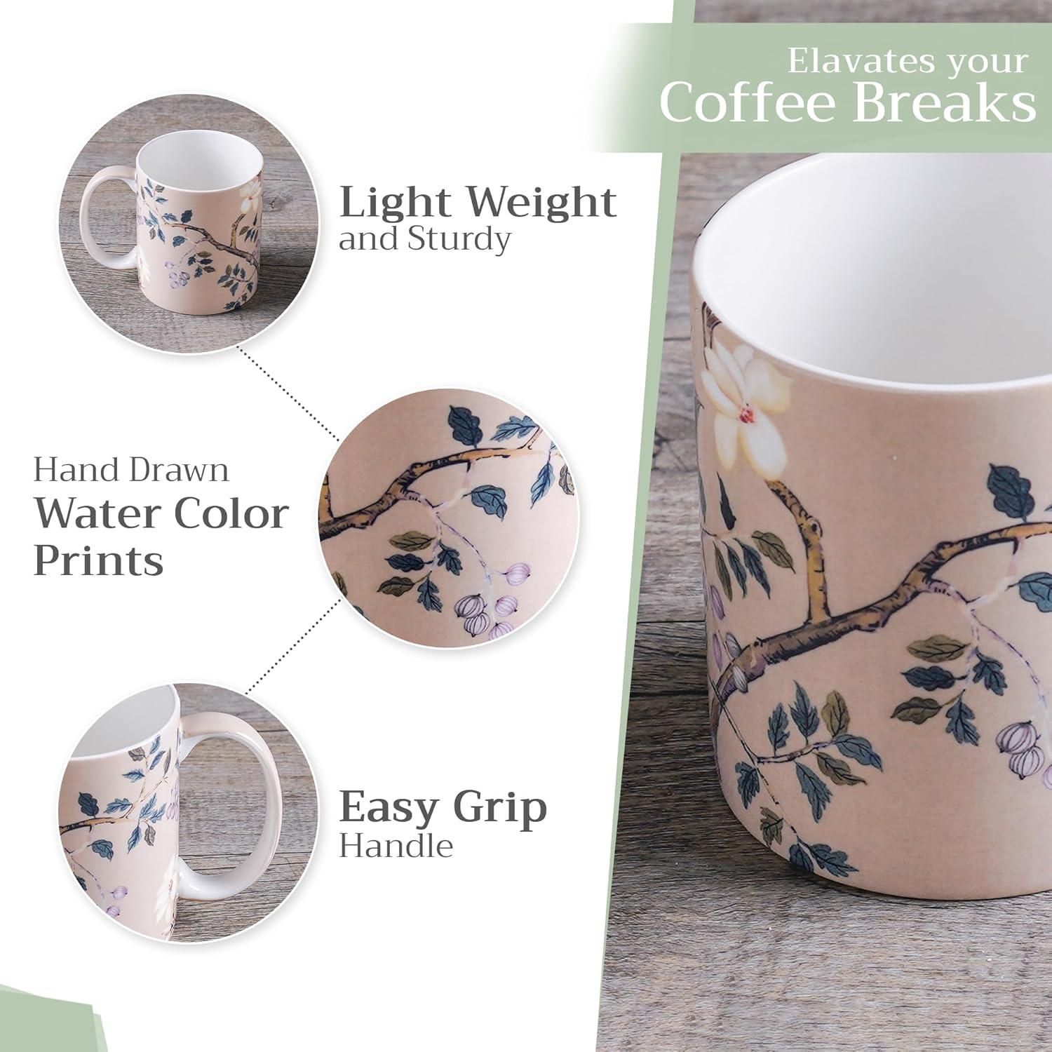 imageMaison d Hermine Coffee Mug with Handles Fine Bone China Pack of One Coffee Mug for Hot Beverages Cappuccino Latte Home Restaurant Perfect for Men ampamp Women Mountain Life  Chalet 15 Ounce8  Osaka  Shima