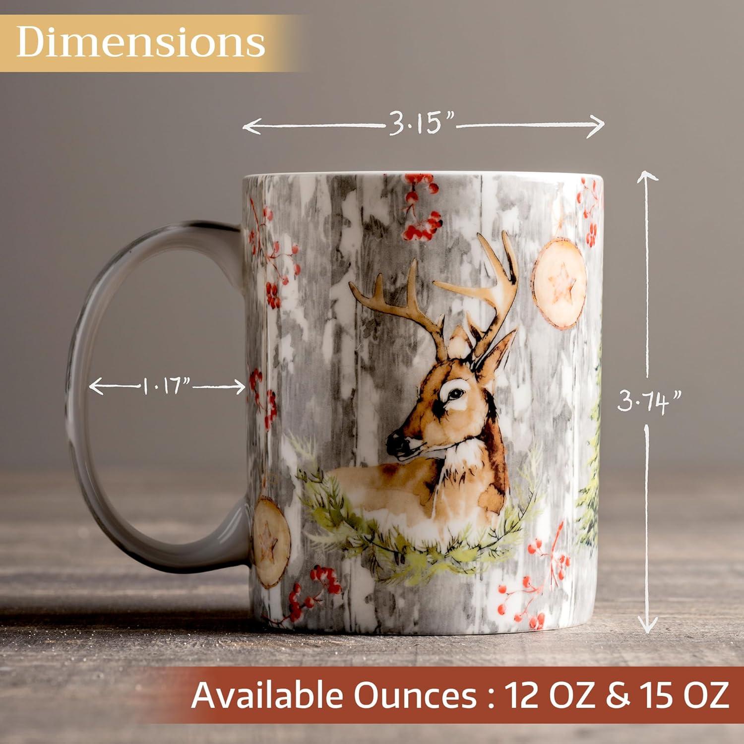 imageMaison d Hermine Coffee Mug with Handles Fine Bone China Pack of One Coffee Mug for Hot Beverages Cappuccino Latte Home Restaurant Perfect for Men ampamp Women Mountain Life  Chalet 15 Ounce1  Mountain Life  Chalet
