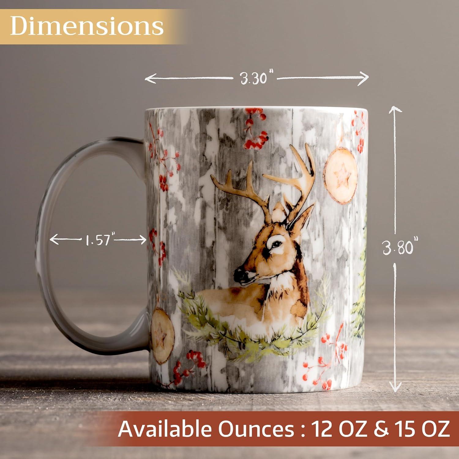 imageMaison d Hermine Coffee Mug with Handles Fine Bone China Pack of One Coffee Mug for Hot Beverages Cappuccino Latte Home Restaurant Perfect for Men ampamp Women Mountain Life  Chalet 15 Ounce1  Mountain Life  Chalet