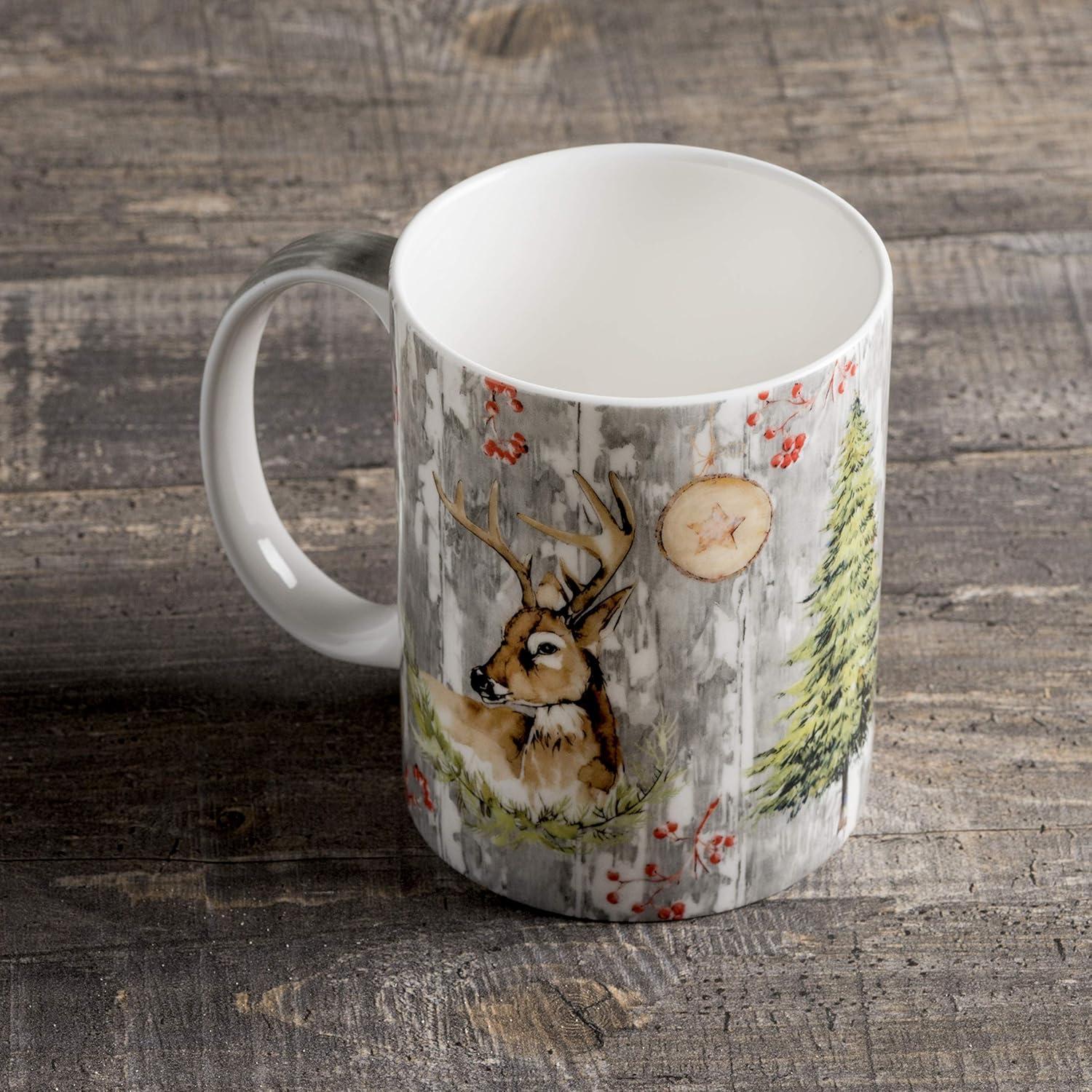 imageMaison d Hermine Coffee Mug with Handles Fine Bone China Pack of One Coffee Mug for Hot Beverages Cappuccino Latte Home Restaurant Perfect for Men ampamp Women Mountain Life  Chalet 15 Ounce1  Mountain Life  Chalet