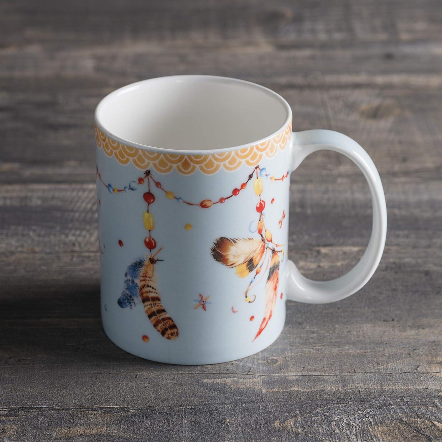 imageMaison d Hermine Coffee Mug with Handles Fine Bone China Pack of One Coffee Mug for Hot Beverages Cappuccino Latte Home Restaurant Perfect for Men ampamp Women Mountain Life  Chalet 15 Ounce4  Ibiza  Festival