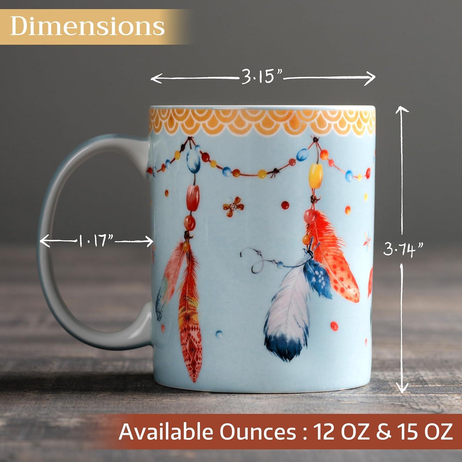 imageMaison d Hermine Coffee Mug with Handles Fine Bone China Pack of One Coffee Mug for Hot Beverages Cappuccino Latte Home Restaurant Perfect for Men ampamp Women Mountain Life  Chalet 15 Ounce4  Ibiza  Festival