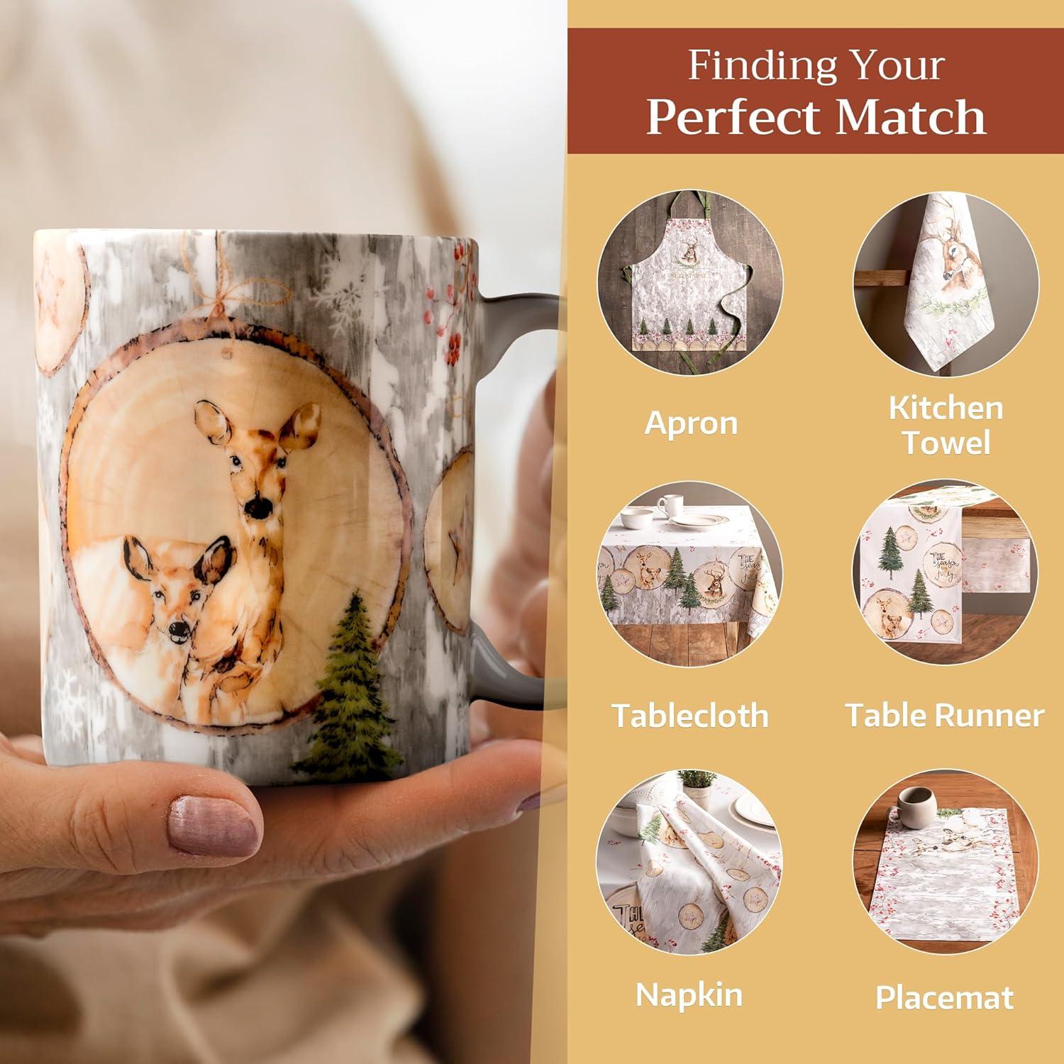imageMaison d Hermine Coffee Mug with Handles Fine Bone China Pack of One Coffee Mug for Hot Beverages Cappuccino Latte Home Restaurant Perfect for Men ampamp Women Mountain Life  Chalet 15 Ounce1  Mountain Life