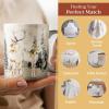 imageMaison d Hermine Coffee Mug with Handles Fine Bone China Pack of One Coffee Mug Hot Beverages Cappuccino Home Restaurant Perfect for Men ampamp Women Meadow Florals Beige  Meadow Sunrise 12 Ounce4  Deer In The Woods  Forest Deer