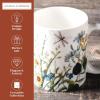 imageMaison d Hermine Coffee Mug with Handles Fine Bone China Pack of One Coffee Mug Hot Beverages Cappuccino Home Restaurant Perfect for Men ampamp Women Meadow Florals Beige  Meadow Sunrise 12 Ounce1  Fleurs De Mai  Prairie