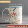 imageMaison d Hermine Coffee Mug with Handles Fine Bone China Pack of One Coffee Mug Hot Beverages Cappuccino Home Restaurant Perfect for Men ampamp Women Meadow Florals Beige  Meadow Sunrise 12 Ounce2  Colmar  Blue